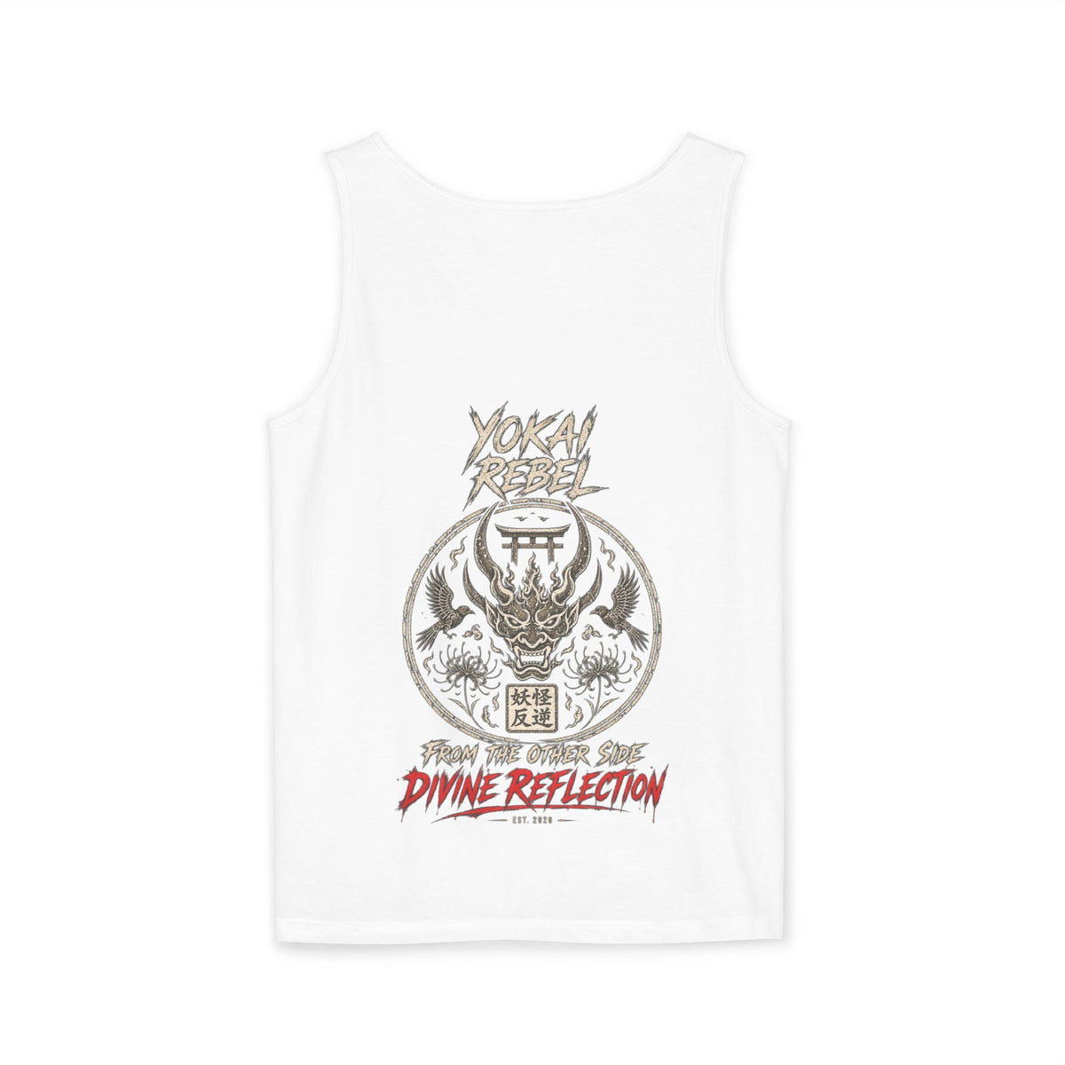 Yokai Rebel Tank Top - Shiro Kitsune, White Fox
