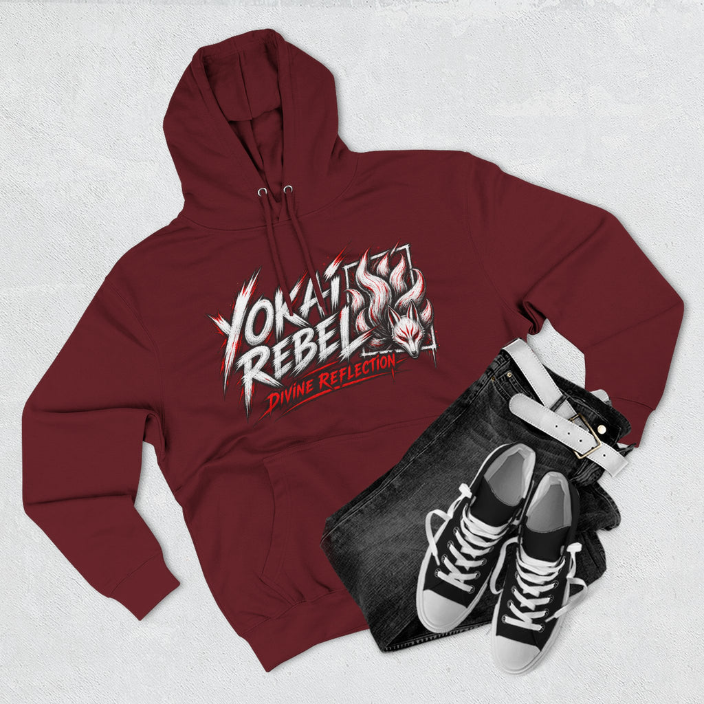 Yokai Rebel Hoodie — White Fox, Shiro Kitsune