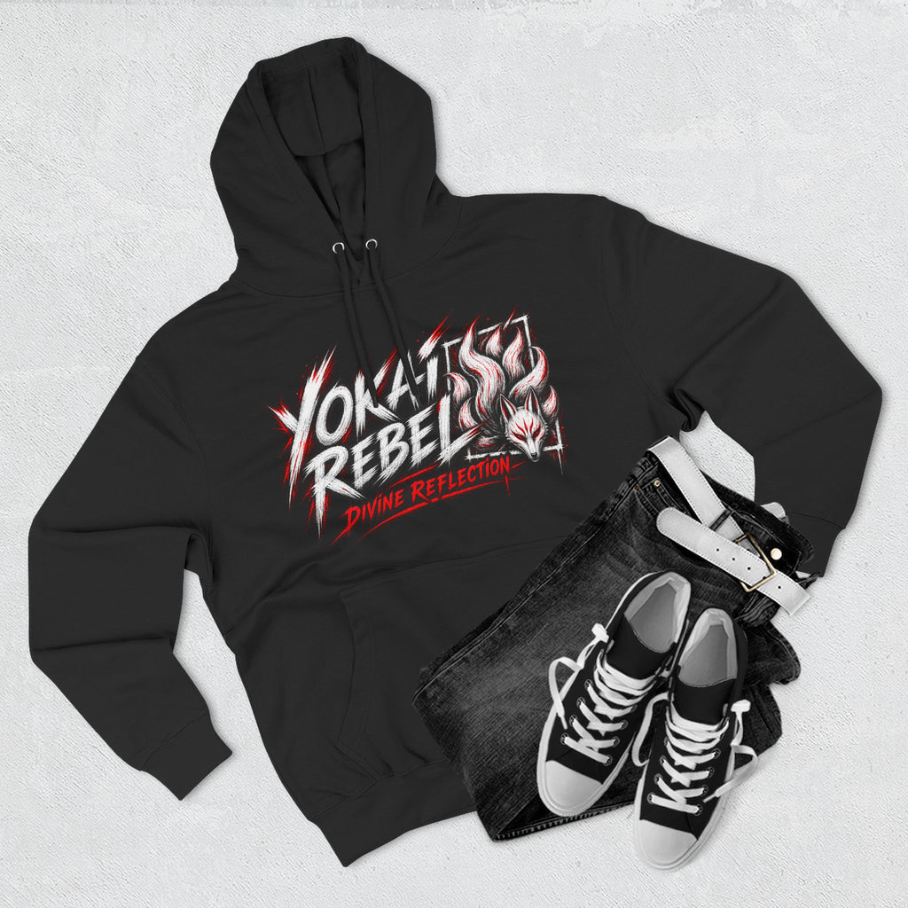 Yokai Rebel Hoodie — White Fox, Shiro Kitsune