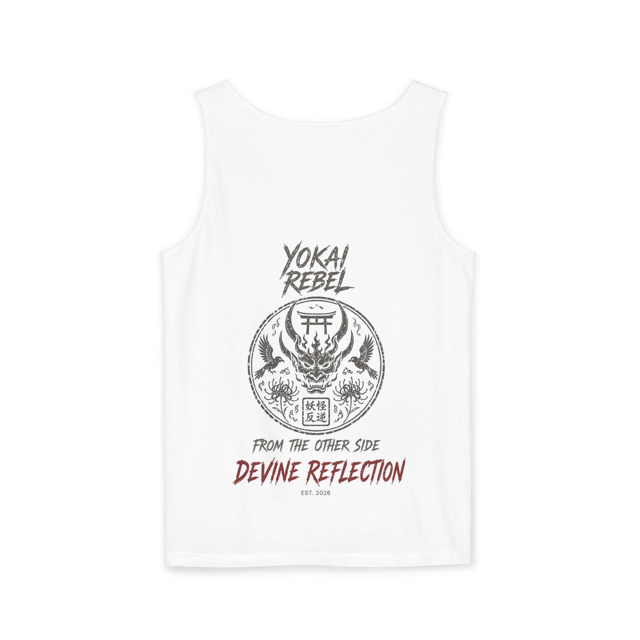 Yokai Rebel Tank Top - Shiro Kitsune, White Fox