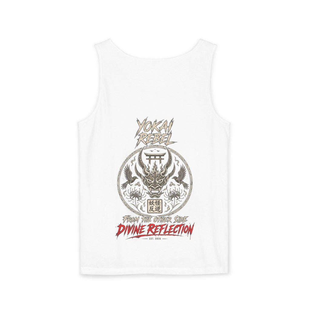 Yokai Rebel Tank Top - Shiro Kitsune, White Fox