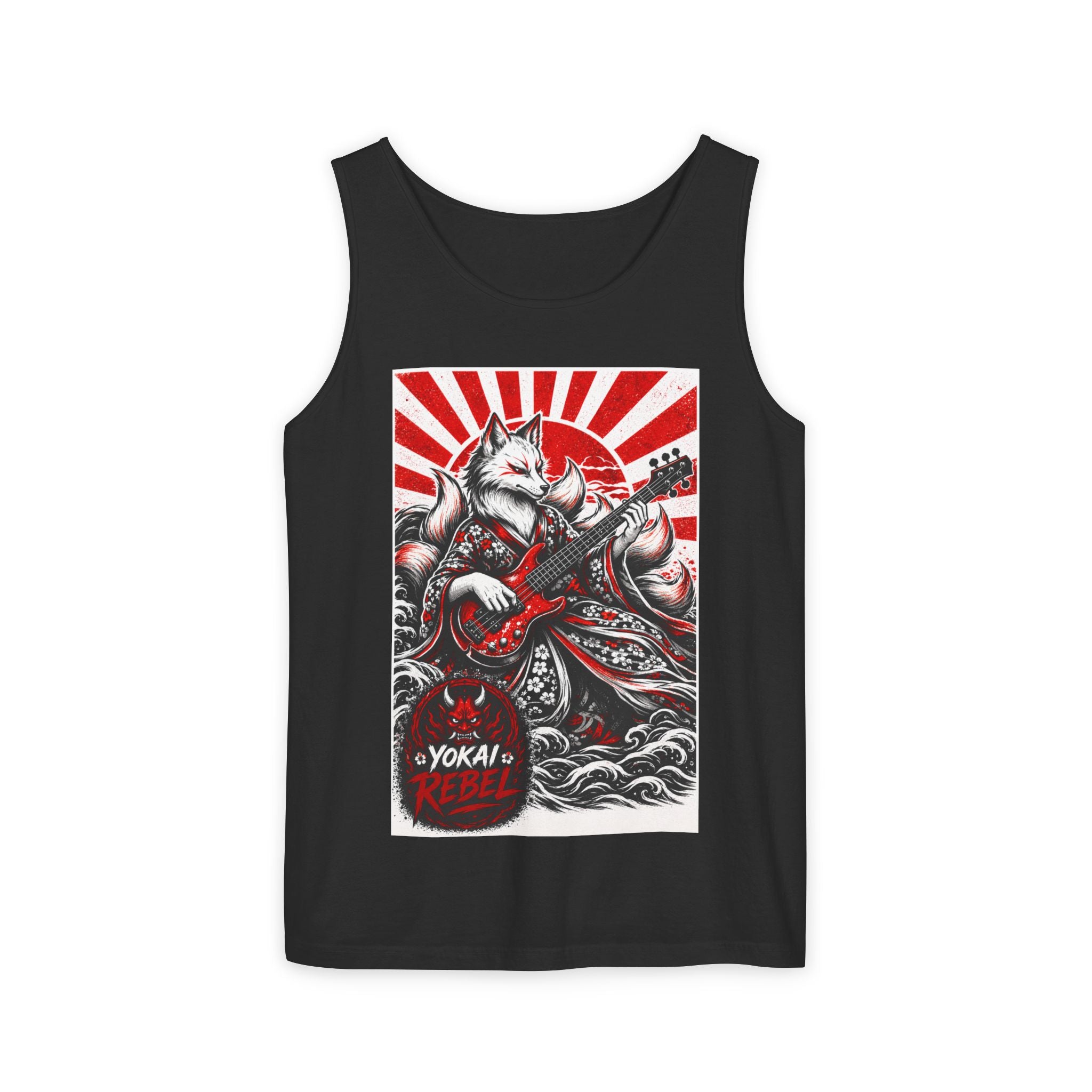 Yokai Rebel Tank Top - Shiro Kitsune, White Fox