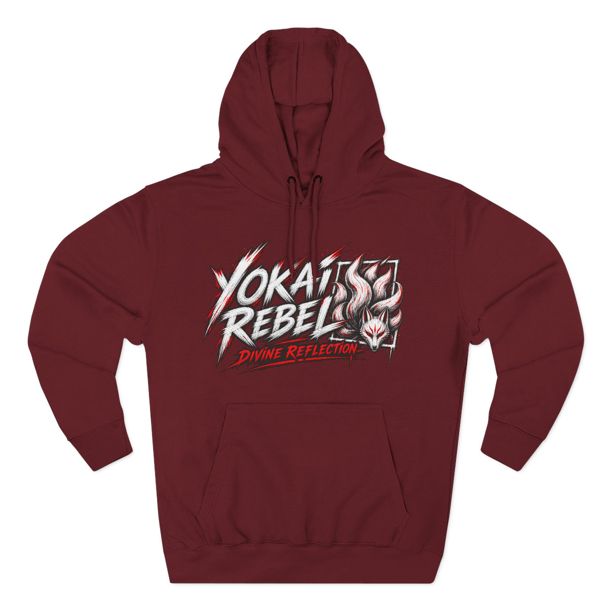 Yokai Rebel Hoodie — White Fox, Shiro Kitsune